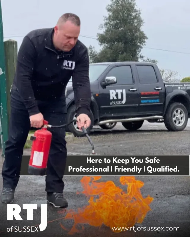 Here to Keep You Safe 🔒

Fire safety doesn’t have to be stressful. At RTJ of Sussex, our team is professional, friendly, and fully qualified—making compliance easy and hassle-free for homes, businesses, and public spaces across Sussex.

From fire doors to extinguishers, training to testing—we deliver peace of mind with every visit.

📞 07511 140776 | 🌐 www.rtjofsussex.com
Let us take the pressure off your fire safety.