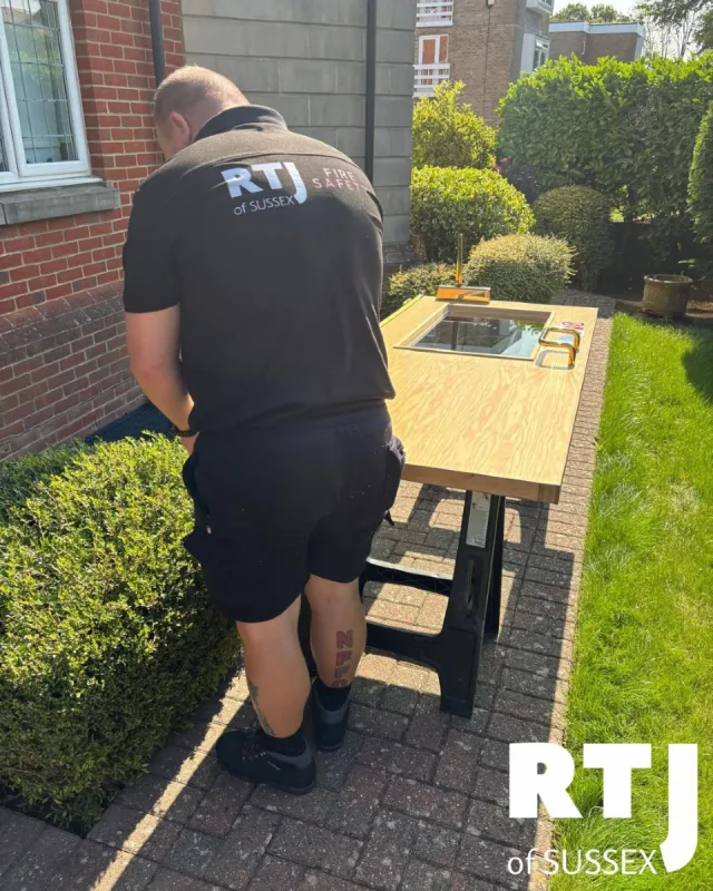 📍 Eastbourne | Fire Door Maintenance by the Boss Himself
When it comes to quality fire safety work, Roy—owner of RTJ of Sussex—leads by example. 🔧

Here he is on-site in BN22, personally inspecting and reinstalling a fire-rated flat entrance door as part of our thorough fire door maintenance service.

At RTJ, we don’t just manage teams—we roll up our sleeves to ensure every job is done to the highest standard. That’s how we’ve built a reputation across East Sussex for dependable, expert fire protection.

✅ Owner-led service
✅ Fully compliant installations
✅ Local expertise you can trust

Looking for fire door maintenance in Eastbourne or beyond?
📞 Contact us at www.rtjofsussex.com