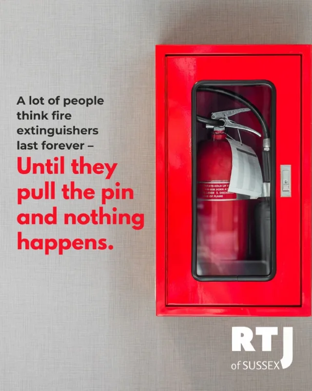 How Old is Your Fire Extinguisher?

An extinguisher might look fine, but if it’s out of date, it could fail when you need it most. 

We service, refill, and replace extinguishers so you can act fast in an emergency – with equipment you can rely on.

📧 roy@rtjofsussex.com
📞 07511140776
🌐 www.rtjofsussex.com

#FireDoorSafety #CrowboroughFireSafety #RTJofSussex #FireSafetyExperts #BuildingComplianceUK