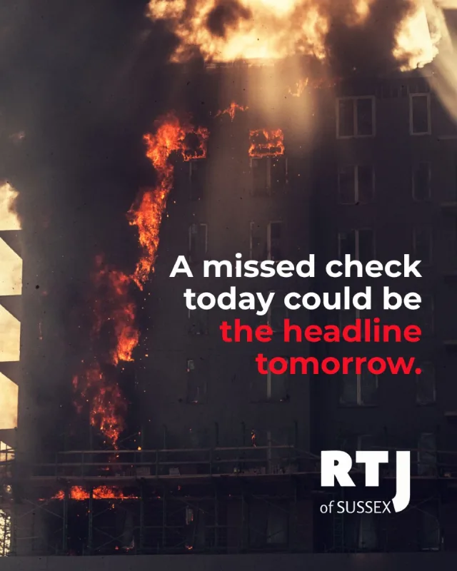 One Missed Check Could Cost Everything.

Fire doesn’t wait for your schedule. 

Our regular servicing and inspections mean your safety measures are always ready – no surprises, no panic. Just peace of mind.

📧 roy@rtjofsussex.com
📞 07511140776
🌐 www.rtjofsussex.com

#FireDoorSafety #CrowboroughFireSafety #RTJofSussex #FireSafetyExperts #BuildingComplianceUK